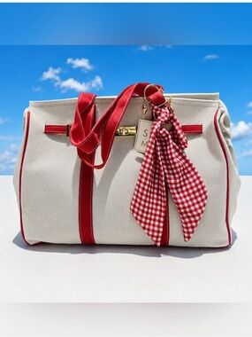 Nwt Sol & Mer Canvas Boatkin Tote w/ key chains